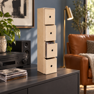 Alternative view of CD 4 Drawer Unit - Natural