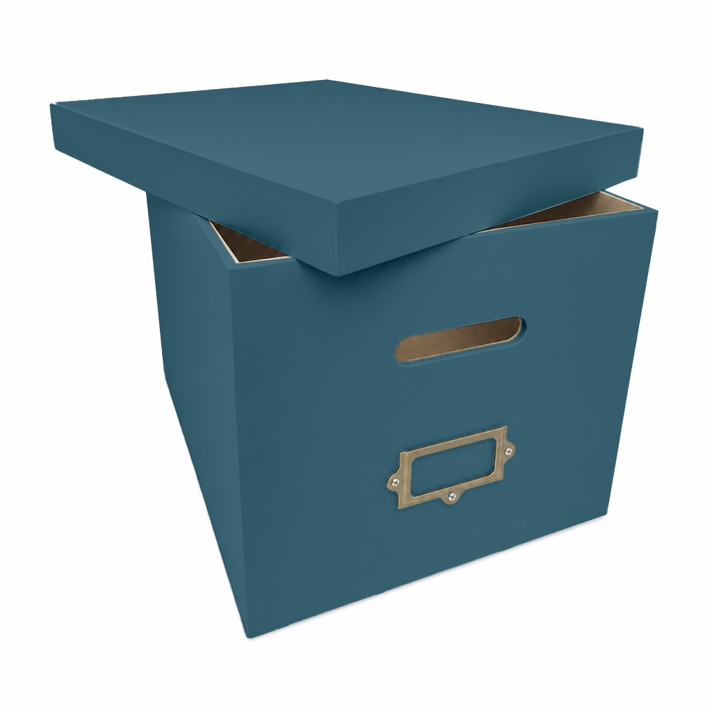 Suspended File Box with Label - Painted - Image 8