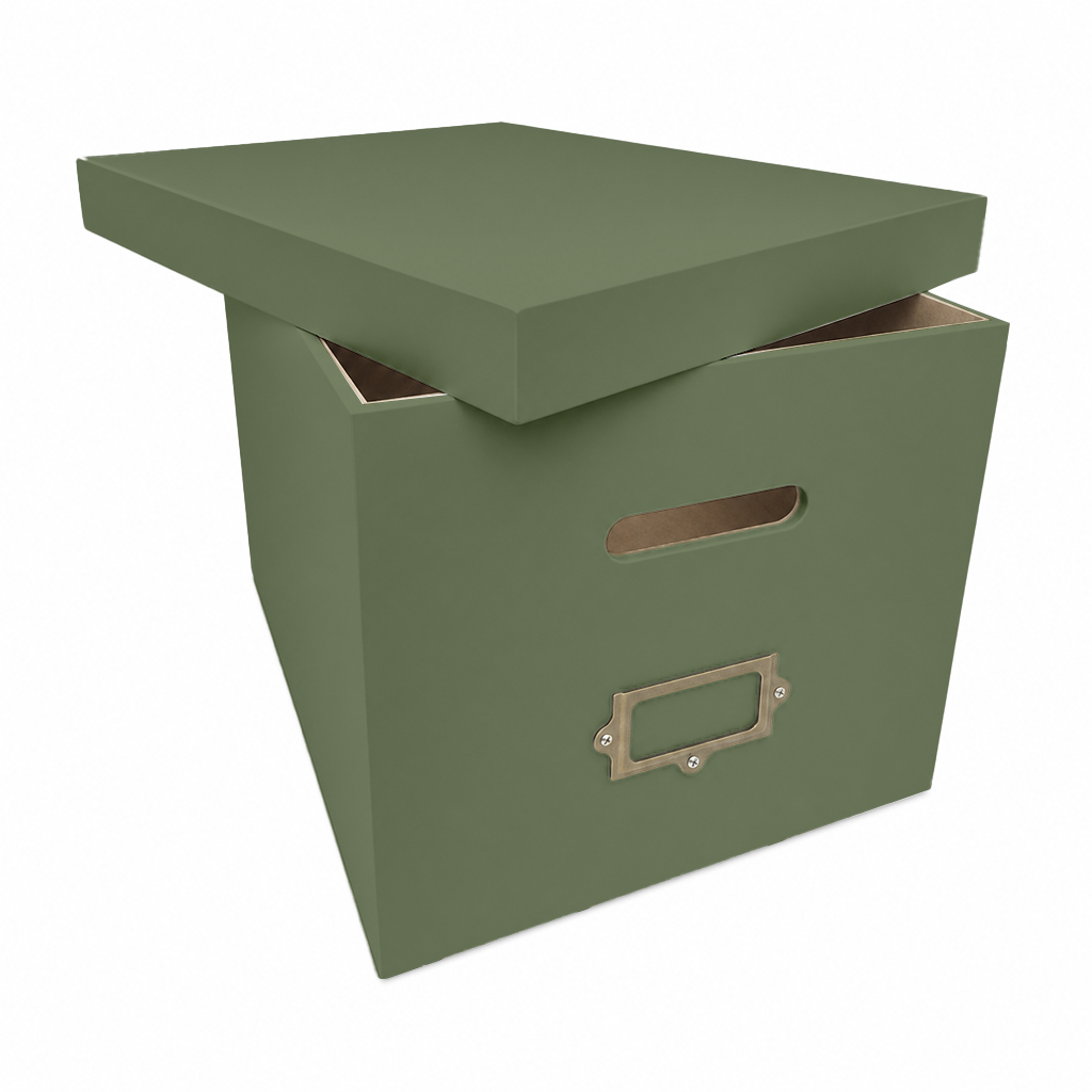 Suspended File Box with Label - Painted - Image 7