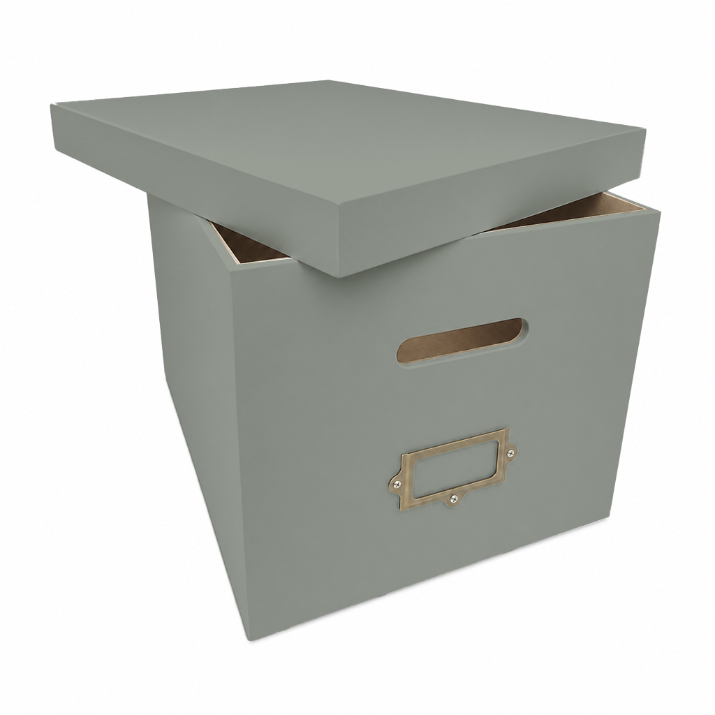Suspended File Box with Label - Painted - Image 6