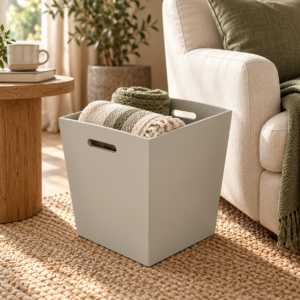 Alternative view of Large Wood Bucket - Painted