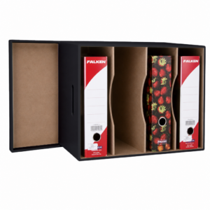 Alternative view of Arch Lever File Box with Lid - Painted