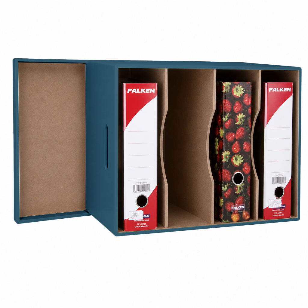 Arch Lever File Box with Lid - Painted - Image 3
