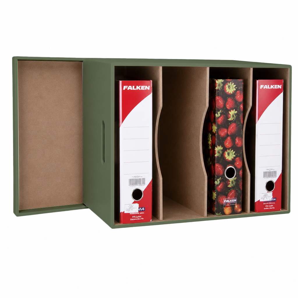 Arch Lever File Box with Lid - Painted - Image 4