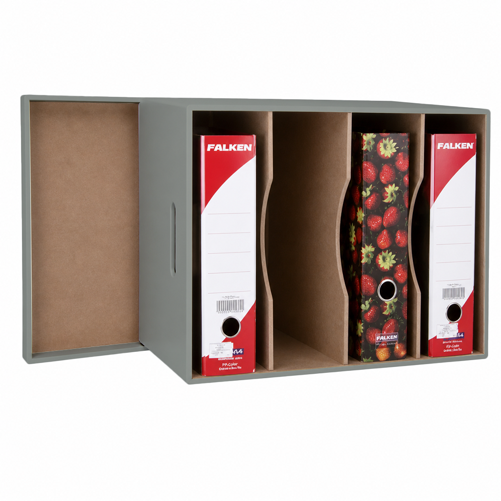 Arch Lever File Box with Lid - Painted - Image 5