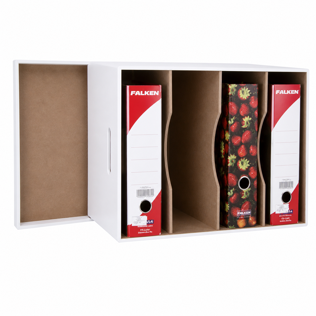 Arch Lever File Box with Lid - Painted