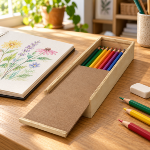 Alternative view of Pencil Box - Natural