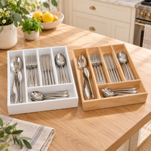 Alternative view of Large Cutlery Tray - Natural