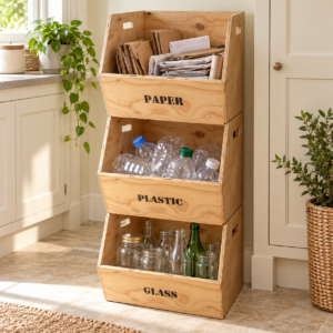 Alternative view of Small Stacking Bin for Plastic