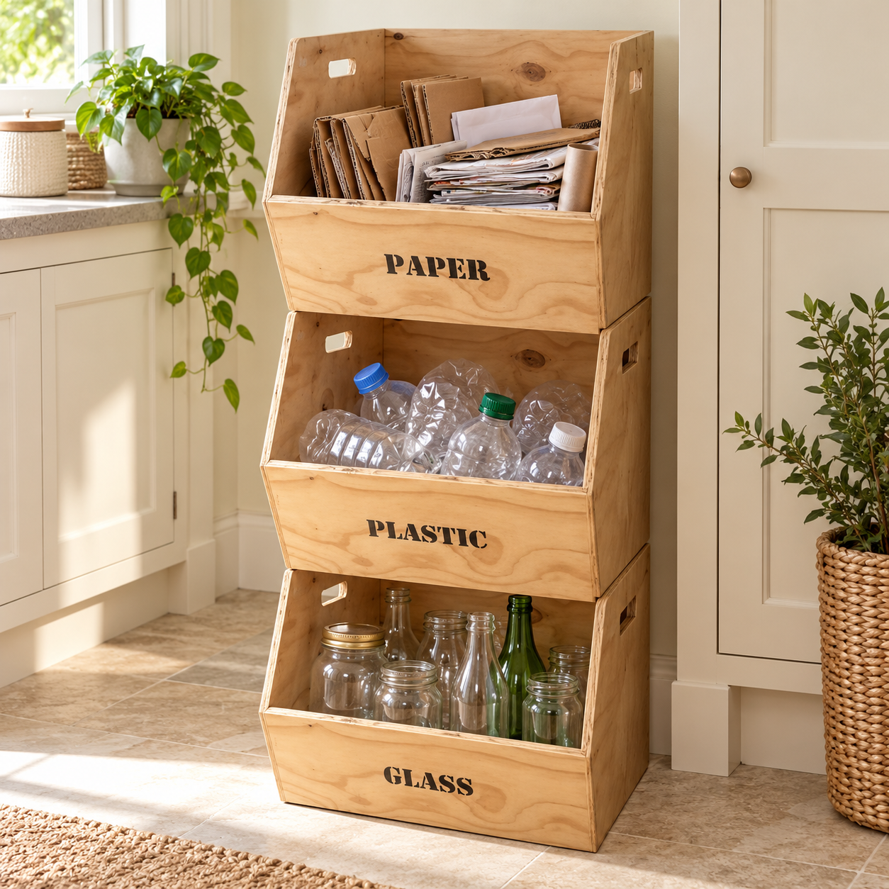 Small Stacking Bin for Paper - Image 2