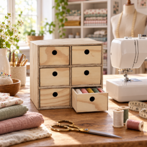 Alternative view of 6 Drawer Utility Box - No Handle - Natural