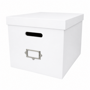 Large Box with Label - Painted