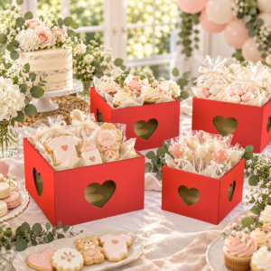 Alternative view of Gift Box - Heart Cut Out - Painted