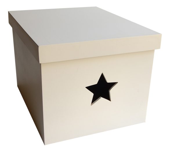 Star Cut Out Large Box Stained