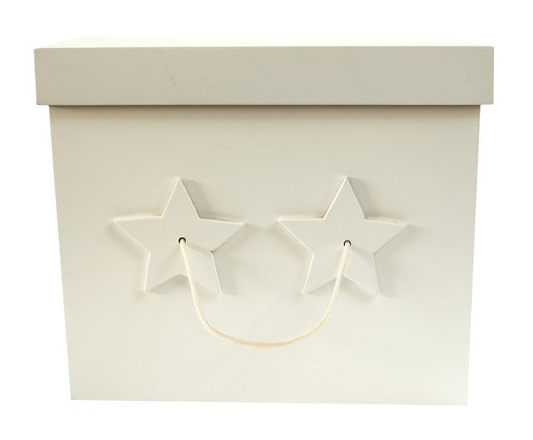 Large Star Rope Handle Stained Box