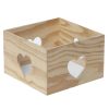 Gift Box Heart Cut Out Natural