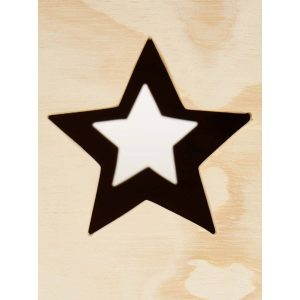 Large Box Star Cut Out Natural