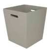Plywood bucket large stained grey