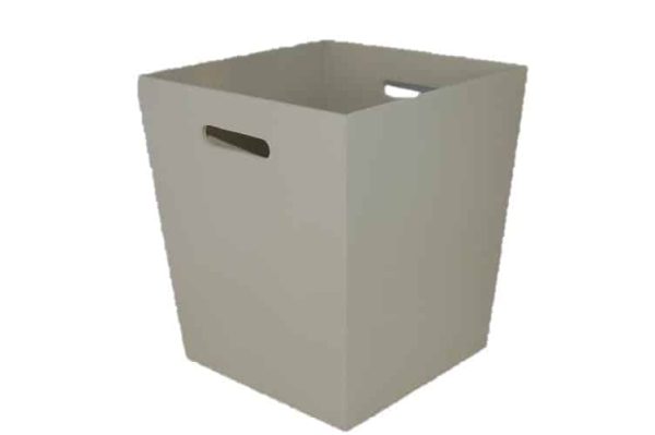 Plywood bucket large stained grey