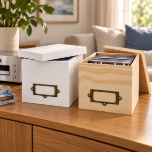 Alternative view of CD Box With Lid & Label - Painted