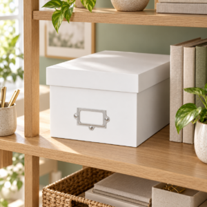 Alternative view of Half Medium Box with Label - Painted