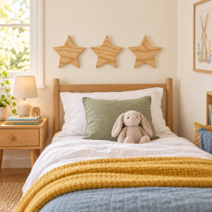 Alternative view of Wooden Star - Large