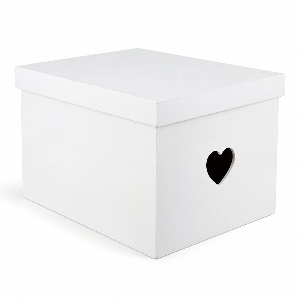 Lrg Heart Cut Out Box – Painted — Lrg Heart Cut Out Box – Painted
