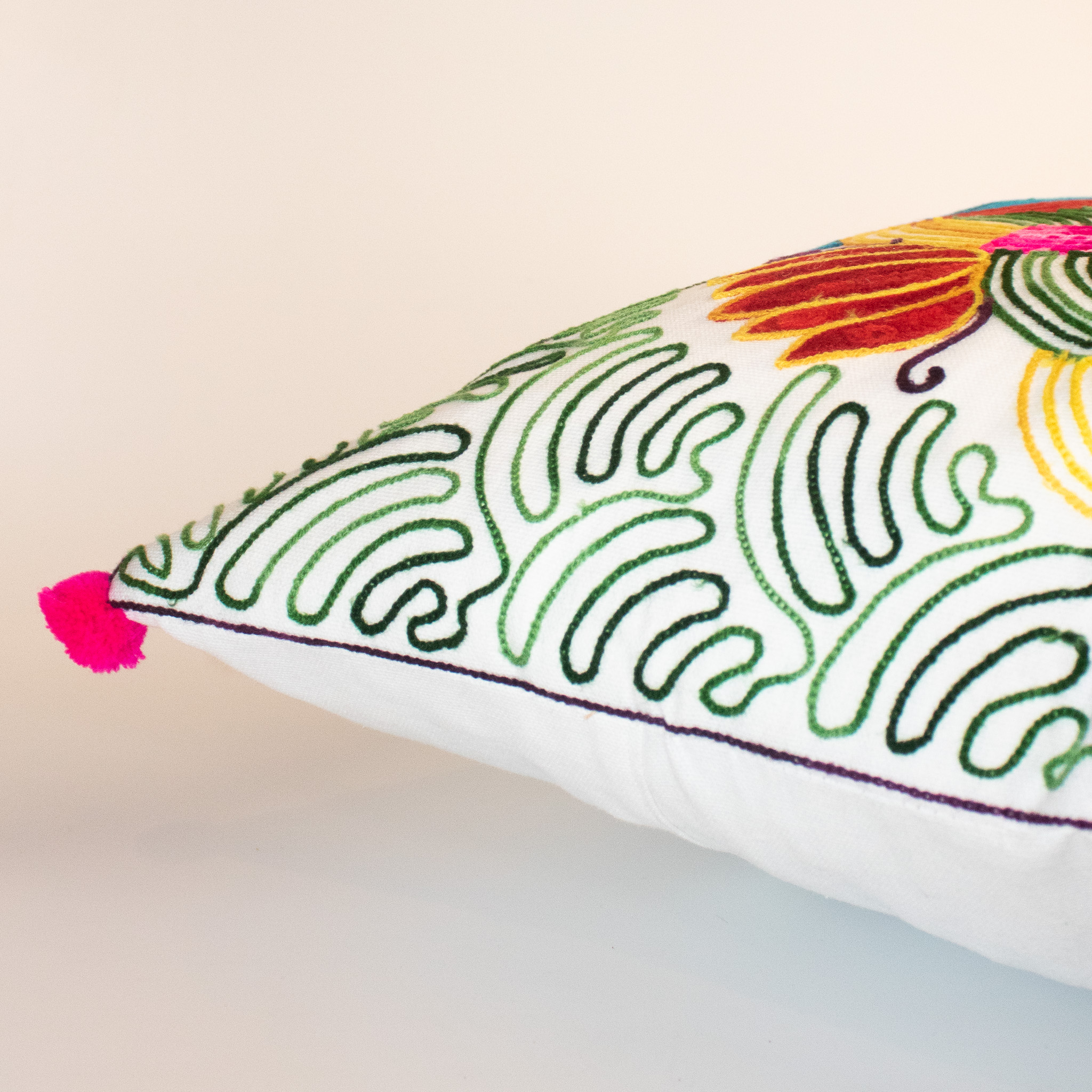 Handcrafted Lotus Cushion - Image 2